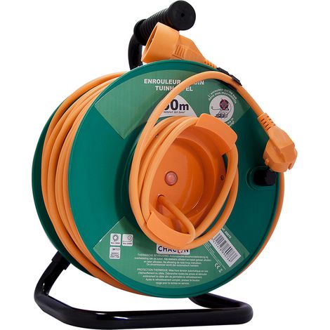 Enrouleur jardin HO5VV-F 3x1,5mm2 - 40 m - Chacon