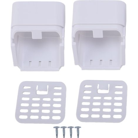 Fallrohrverbinder, Filter und Rinnenschutzgitter, Typ A, 3 x 4 Zoll, weiß