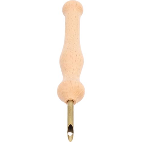 Kit de tamponnage avec aiguilles de 5 mm, manche en bois, idéal pour les projets de bricolage concernant les rideaux, les vêtements et les peintures décoratives. (1/5)