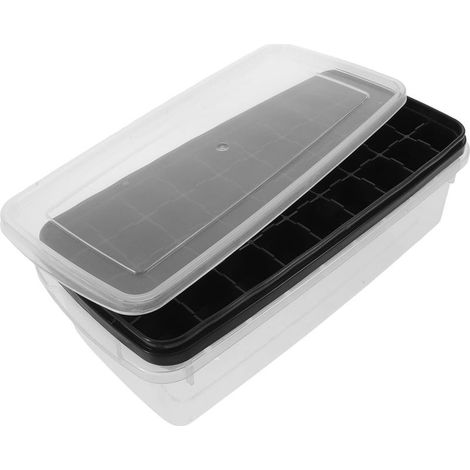 à Glaçons en Silicone Couvercle et Pelle, Capacité 36 Cubes, Grosse (1/4)