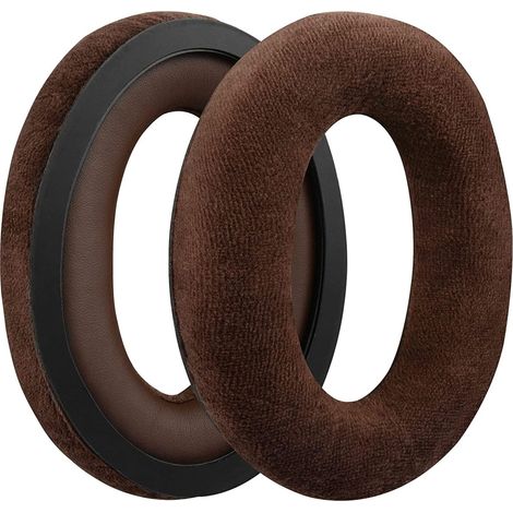 Coussinets d'oreille pour Sennheiser HD598 HD599 569 559 Velour 1 paire Marron (1/5)