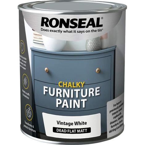 Chalky Furniture Paint Vintage White 750Ml (1/2)