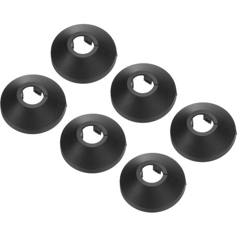Cache Tuyau Radiateur, 6pcs Manchons de Tuyaux d'Eau en Plastique PP pour 0,63"/16mm, Décoration Écussons Chauffage Plomberie Chaudière Poêle Mural (1/4)