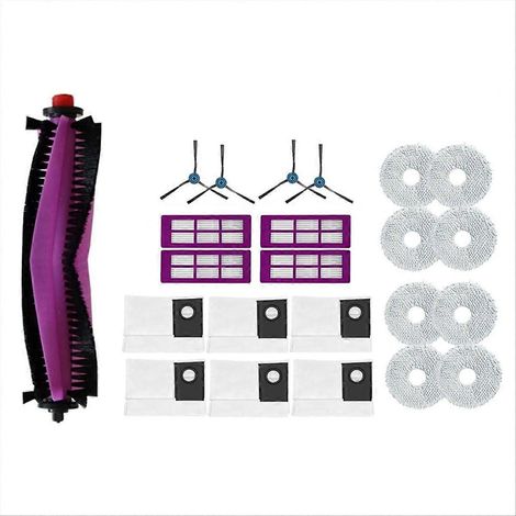 Lot de 23 accessoires pour balayeuse J15 Pro Ultra : brosse principale, filtre et sacs à poussière. (1/5)