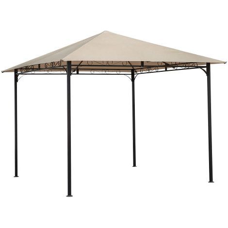 GAZEBO 'TAHITI' mt 3 x 3 x h. 2,65 - telo ecru