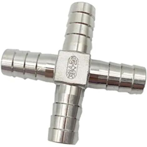 Raccords de tuyaux cannelés en acier inoxydable 304 type T, Y et L, 6 mm à 40 mm, 3 ou 4 voies(Y,40mm) Ten 8mm (1/2)