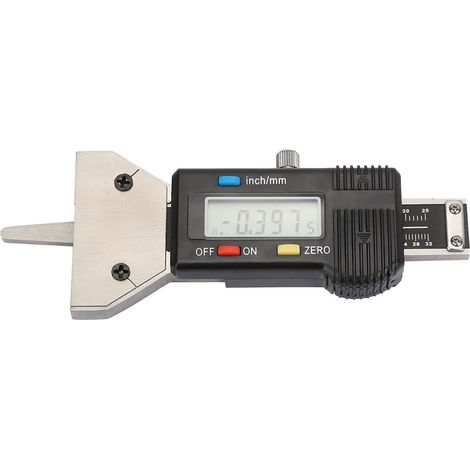 Jauge de profondeur de pneu numérique LCD 0-25mm, mesureur d'usure de bande de roulement 0,01mm, outil de contrôle précis (1/5)