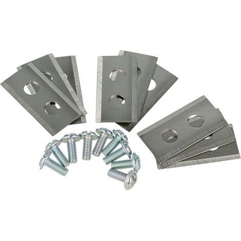 vhbw 9x Replacement Blade compatible with Einhell Freelexo Kit, Kit 500, Kit 600 Cordless Lawnmower - Cutter Blades, Silver, steel (1/5)