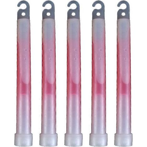 6 tiges lumineuses chimiques de 15 cm, sticks brillants dans l'obscurité, tubes lumineux avec cordon, bâtons lumineux pour soirées, festivals et secours. (1/4)