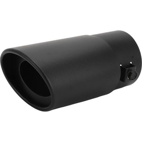 Embout de tuyau d'échappement en alliage d'aluminium brossé noir durable embout de queue universel pour voiture (1/5)