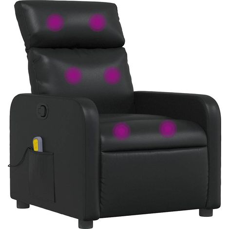 Maison Exclusive - Massagesessel Schwarz Kunstleder