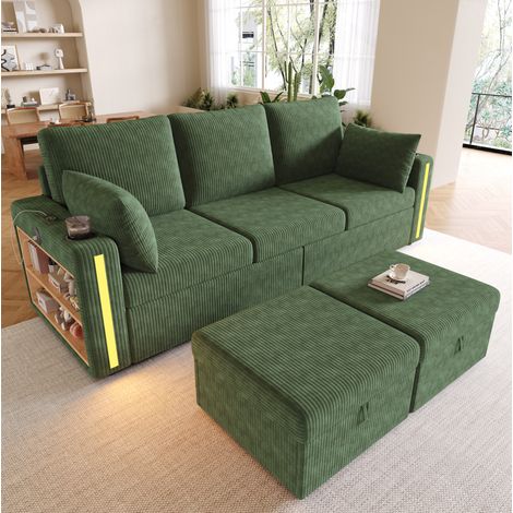 Sofá modular U/L con almacenaje y USB 190x130 OKMYHOME (1/5)