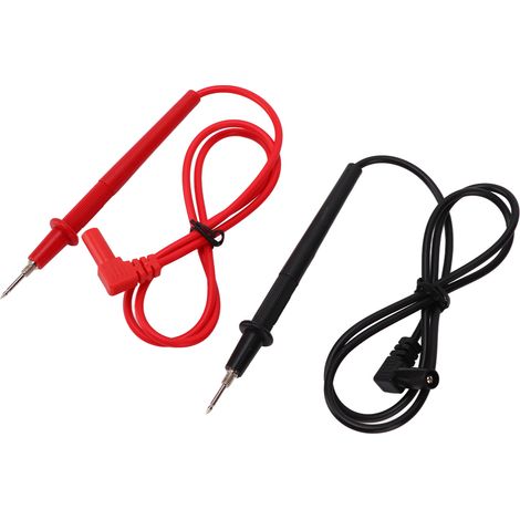 5 jeux de cordons de test pour multimètre J.30032, sondes ultra-fines de 2 mm, fiches bananes 10 A à embouts filetés (1/5)