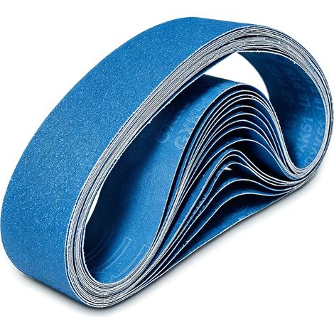 30 Pièces Bandes Abrasives 50 x 686 mm Grain 180 (1/4)