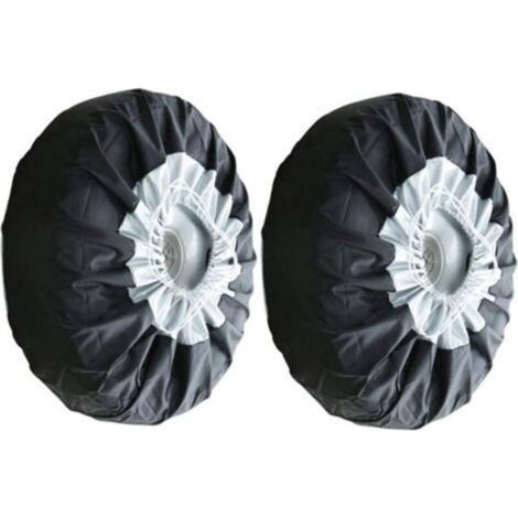 Housse de rechange pour roue de secours, housses de rangement anti-poussière pour pneus de 656537cm, 2pcs (1/4)