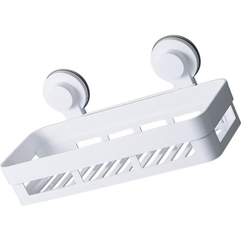 Étagère murale multifonctionnelle pour salle de bain, sans perçage, organisateur douche couleur (1/5)
