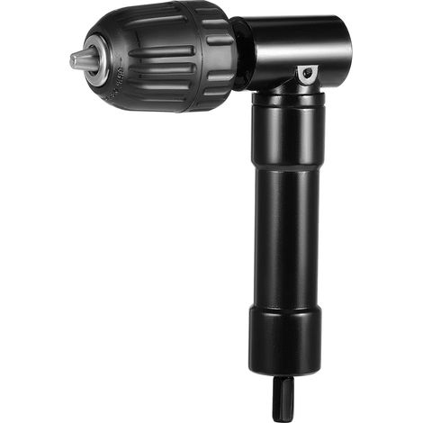 90 Grad Bohrfutter 0.8-10 mm Schnellspann Bohrfutter, Winkelbohraufsatz 90 Grad Rechter Winkel Bohren Adapter, Winkelbohr Vorsatz 90-Grad-Bohrverlängerung Rechtwinkelbohrer Steckdosenaufsatz (1/5)