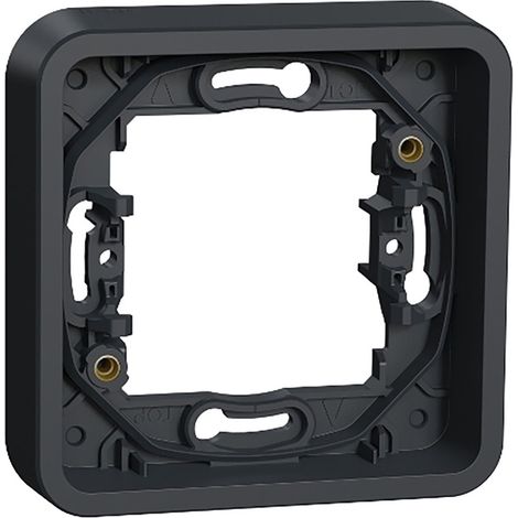 Schneider Electric – Cadre 1 poste encastré gris – Boîtier de protection IP55 – Résistant aux chocs IK08 – Pour installations électriques en extérieur