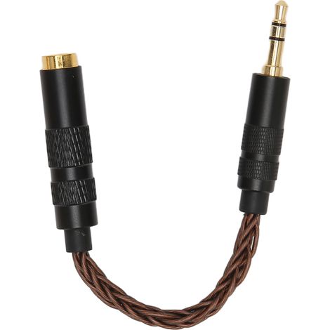 4,4-mm-Klinkenbuchse (symmetrisch) auf 3,5-mm-Klinkenstecker (Stereo), vergoldete Anschlüsse, Adapterkabel für tragbare Kopfhörer, Bronze