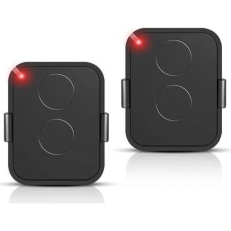 Lot de 2 Télécommande Compatible Nice Era ONE2/ON2E/ON4E/ON1E,433,92 MHz Télécommande Porte de Garage,Rolling Code,2 Canaux(Noir) (1/4)