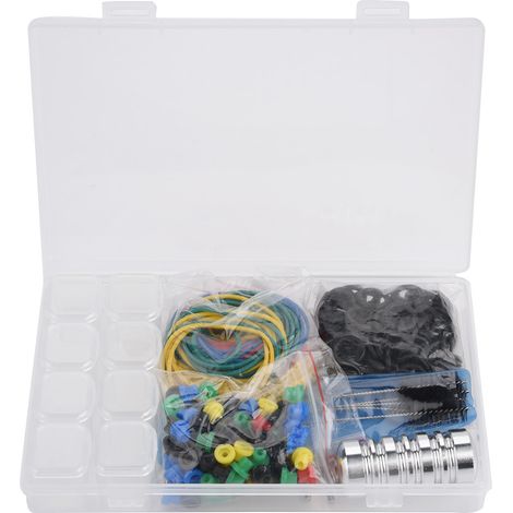 Brosse de nettoyage professionnelle pour manchon de tatouage, kit d'accessoires avec élastiques en caoutchouc. (1/5)