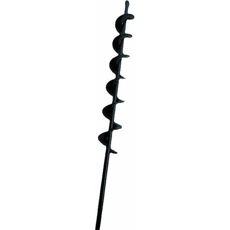 Green Mobility-Le noir foret hélicoïdal à tarière pour bêcheur de terre de plantation de jardin 50mm×450mm. (1/5)