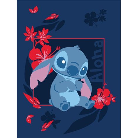 Plaid 150x110 cm Stitch (Lilo & Stitch) Bleu