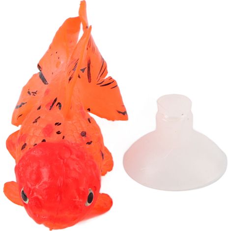 Poisson artificiel effet brillant, Simulation en Silicone doré pour bol, décoration animale GF04 (1/5)