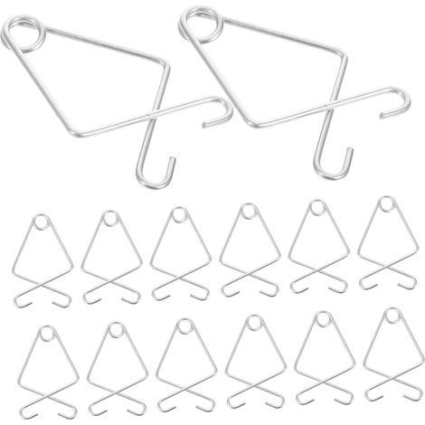 Crochet à vis plafond, acier, pour suspension et décoration (1/5)