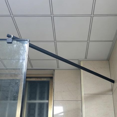 Barre stabilisatrice de renfort pour paroi douche en verre, bras (1/5)
