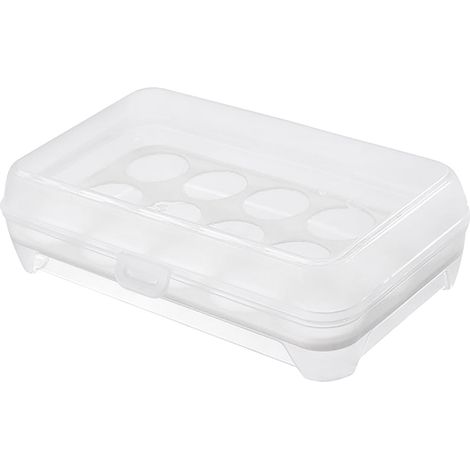 Boîte De Rangement Pour Œufs - Contenant Transparent En PP Alimentaire - Pour Réfrigérateur Cuisine Armoire - Capacité 15 Œufs - 24 x 15 cm - 1 Pièce (1/5)