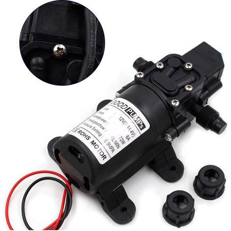 Pompa a membrana ad alta pressione 12V 6A 72W 6L, a coste (1/4)