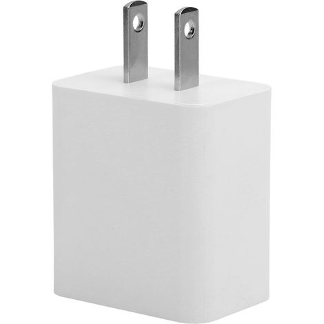 Chargeur téléphone portable PD 20W USB C adaptateur pour IOS Phone 12 100‑240V US blanc (1/5)