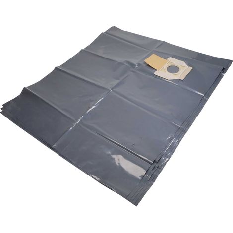 vhbw 5x bolsa reemplaza Nilfisk 302000728 para aspiradora - 35,8 cm x 20 cm gris (1/4)