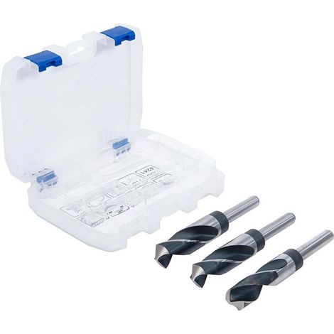 Jeu de Mèches HSS 3 pcs - 22, 24, 25 mm - Acier Haute Vitesse - Perçage Précis et Durable, Pro - D-Work