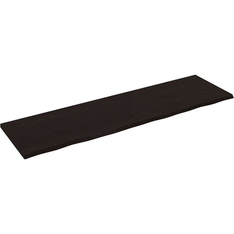 Maison Exclusive - Waschtischplatte Dunkelbraun 220x60x(2-4)cm Ma