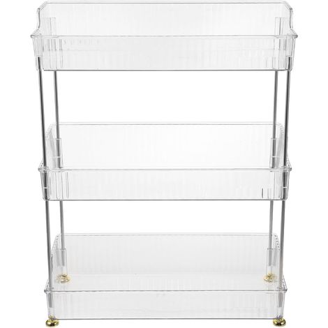 Étagère en acier inoxydable pour ranger vos articles toilette sur un bureau (1/5)