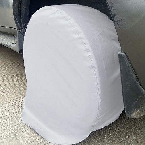 4 Pièces Housses de Protection Argent pour Roues 27"-29" - Voiture, SUV, Jeep, Camping-car (1/5)