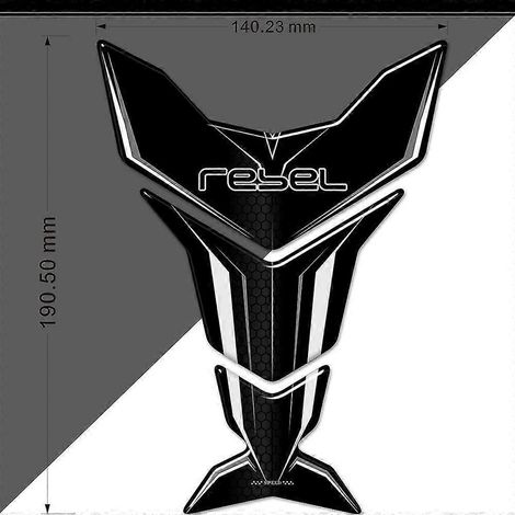 Protection autocollante de réservoir pour Honda CMX Rebel 300/500 (modèles 2015 à 2020) - Logo et emblème (1/4)