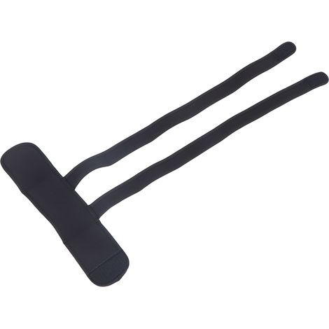 Sangles de sécurité pour fauteuil roulant, flexibles et réglables, en polyester noir, 35 x 70 cm.