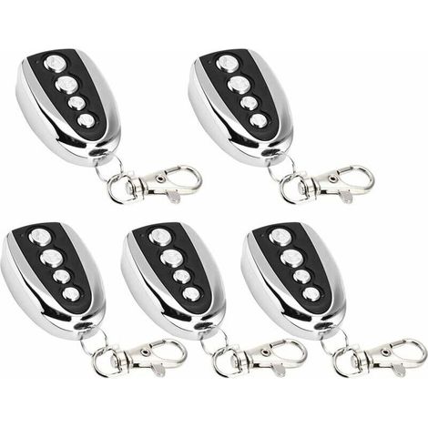 5 Pack 433MHz Remote Control Electric Garage Door Opener for Garage Clone, Universal Electric Garage Door Opener (1/5)
