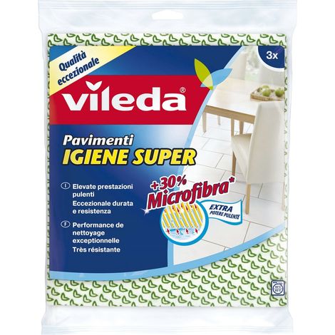 Panno per pavimenti Igiene Super vileda Conf. 3 Pz. (1/2)