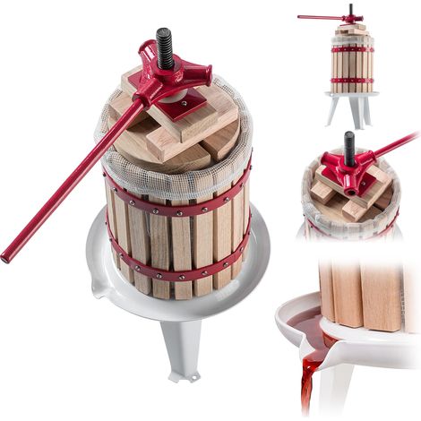 KADAX Prensa de frutos rojos Prensa de cítricos Licores de vino 6L + Bolsa de regalo (1/5)