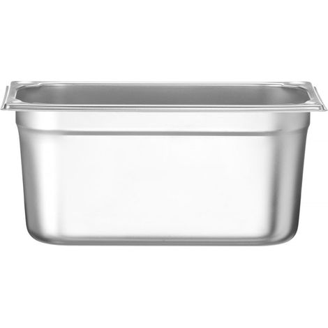 bac gastronorme gn 1/3 en inox résistant -40 °c à 300 °c, 5,7 l, 325 x 176 x 150 mm (1/4)