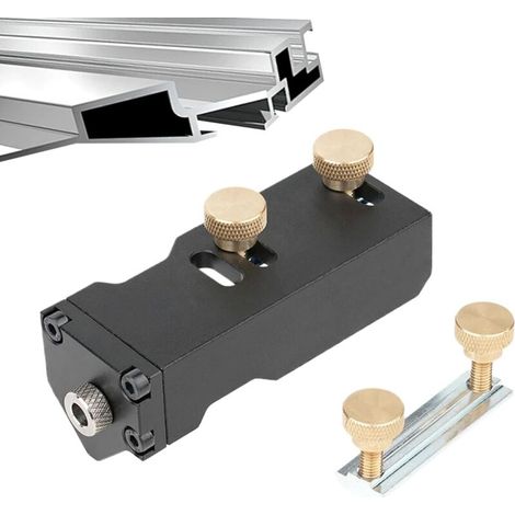 Guide de perçage, outil de poinçonnage multifonctionnel en alliage d'aluminium CNC, équipement mécanique anodisé 10,5 x 3,8 x 5 cm (1/5)