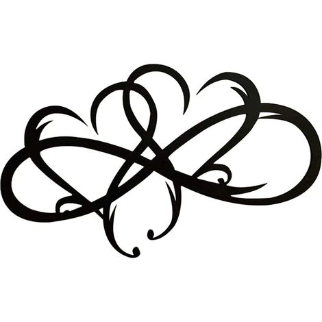 Personalisierte Herz-Stahl-Wanddekoration, Kunstdekoration, Liebes-Wandschild, Kunst-Herz-Wanddekoration, Eisen-Metallskulpturen für Schlafzimmer, Wohnzimmer, modernes Zuhause (1/5)