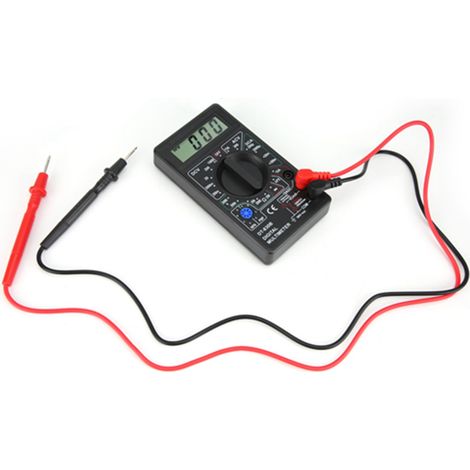 DT-830B Multifunktions-LCD-Digitalmultimeter, Amperemeter, Spannungs- und Ohmmeter, Farbe: Schwarz.
