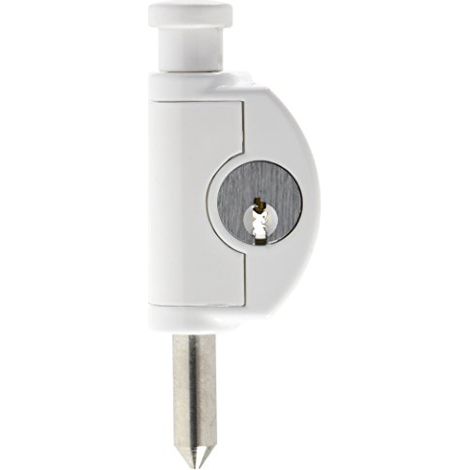Abus Ftr42 W Al0125 Serratura con Blocco, Blocco Finestre con Chiavistello In Acciaio Inox, Chiusura a Chiave, Livello di Sicurezza: 4, 56906, 24 Mm, Bianco (1/4)