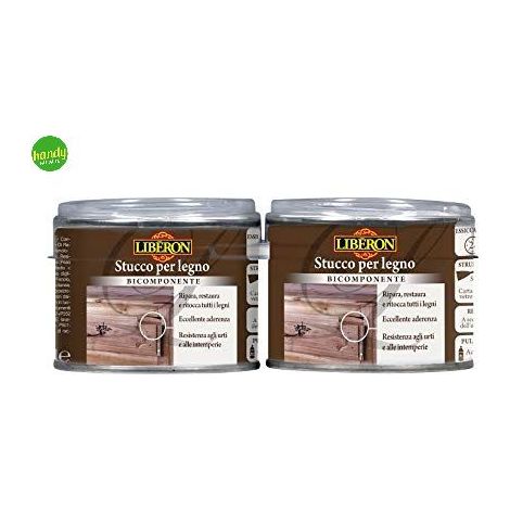 stucco per legno bi-componente - noce medio - 200 ml