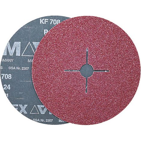 VSM Fiberscheibe KF 708 Halbedelkorund (A),Ø 115 mm, Körnung: 36